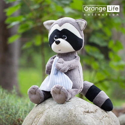 DENNY THE RACOON WITH TOWEL, 20CM