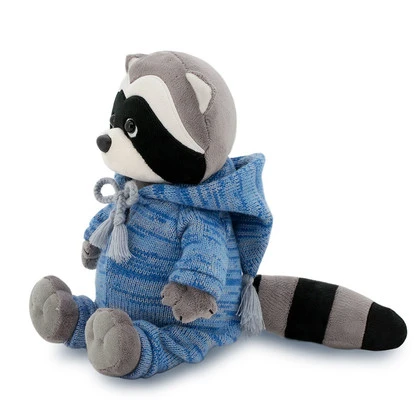 DENNY THE RACOON, KNITTED SEASON, 25CM