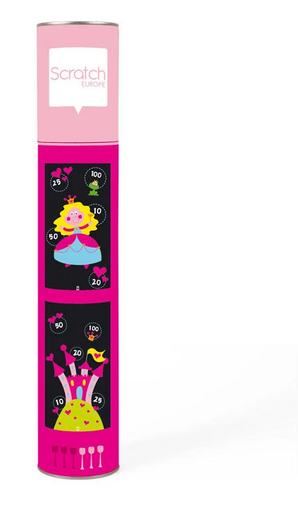 SCRATCH DARTS - PRINCESS MAGNETIC 70X36CM 2-SIDED PRINTING