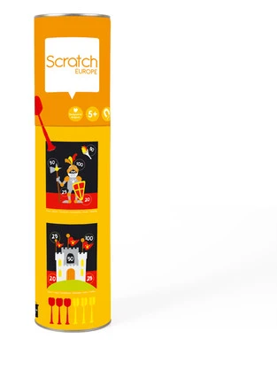 SCRATCH DARTS - SMALL KNIGHT MAGNETIC 24X30CM 2-SIDED PRINTING