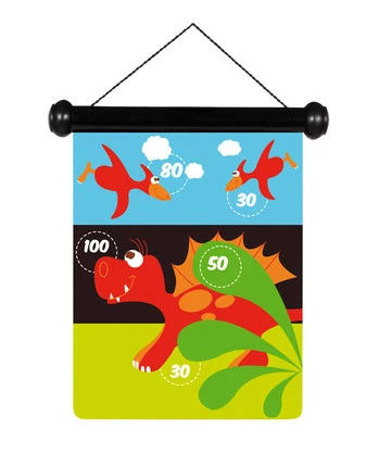 SCRATCH DARTS - SMALL DINOSAUR MAGNETIC 24X30CM 2-SIDED PRINTING
