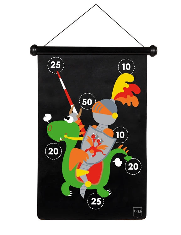 SCRATCH DARTS - KNIGHT MAGNETIC 36X55CM 2-SIDED PRINTING