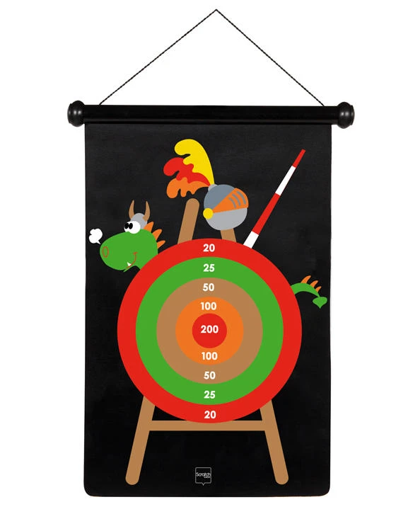 SCRATCH DARTS - KNIGHT MAGNETIC 36X55CM 2-SIDED PRINTING
