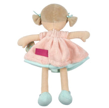Load image into Gallery viewer, BUTTERFLY KIDS: PIA  35CM LT. BROWN HAIR/PEACH&amp;BLUE DRESS