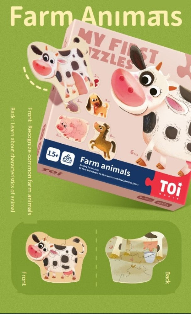 TOI - My First Puzzles-Farm Animals, 2+