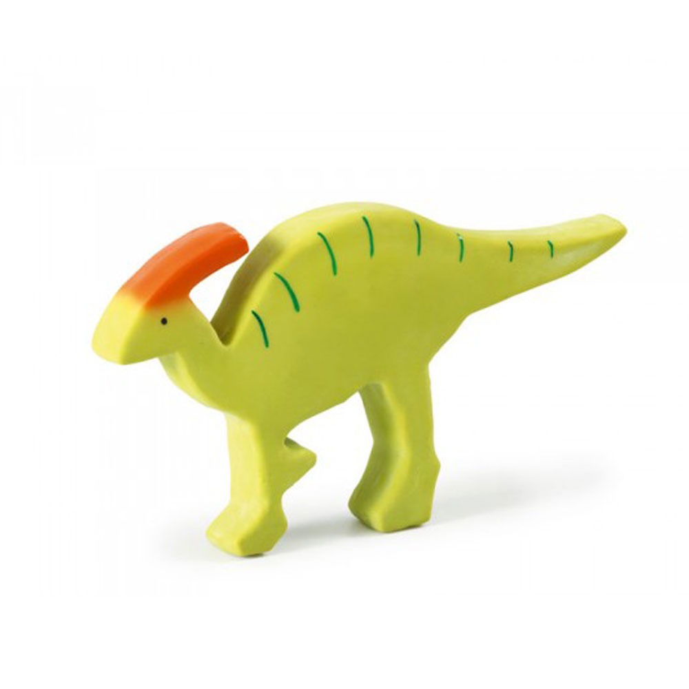 Baby Parasaurolophus-Natural Rubber Rattle & Bath Toy