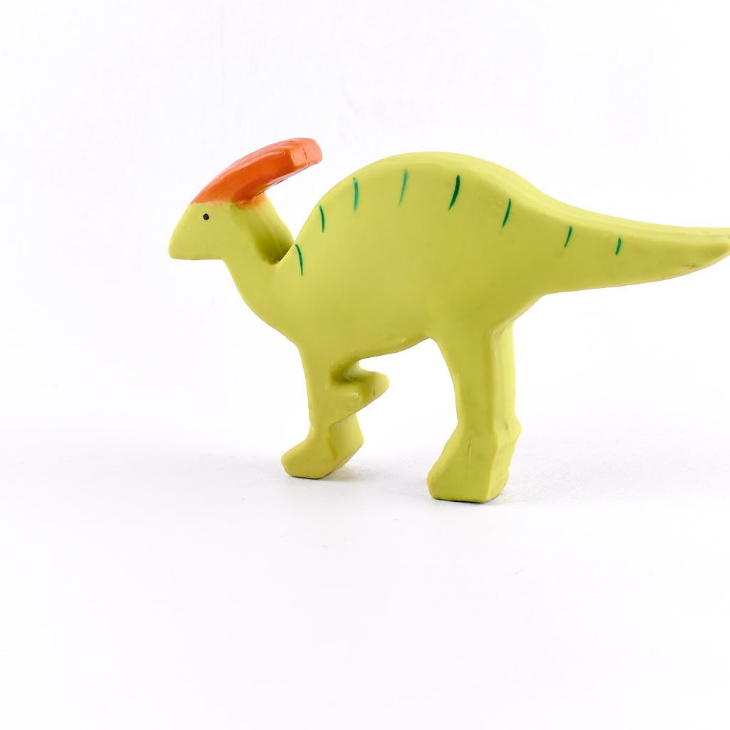 Baby Parasaurolophus-Natural Rubber Rattle & Bath Toy