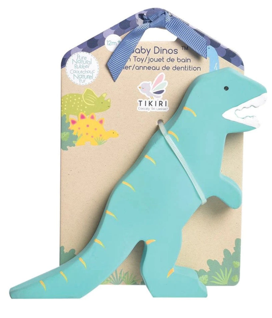 MY 1st Tikiri Dinosaur - T-Rex Teether Toy, Backer Card