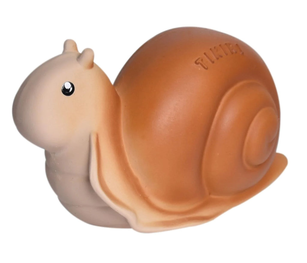 Tikiri Garden Animals - Snail Teether and Rattle Toy, GIFT BOX