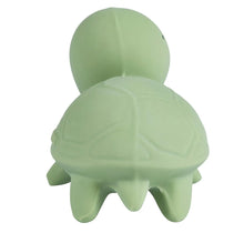 Load image into Gallery viewer, TURTLE - NATURAL RUBBER RATTLE &amp; BATH TOY