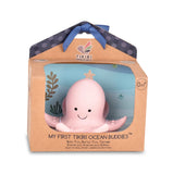 MY 1st Tikiri Ocean Buddies - Octopus Teether and Rattle Toy, GIFT BOX