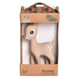 Tikiri Ralphie the Reindeer, Rattle and Teether toy - GIFT BOX