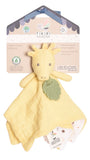 Tikiri Muslin Comforter - Giraffe with Rubber Leaf Teether