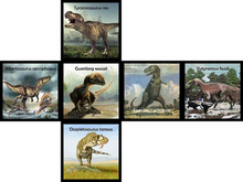 Load image into Gallery viewer, DINOSAURS  3X3  PILLOW  PRINTED