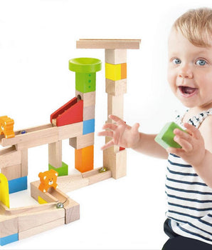 MARBLE RUN  WOODEN 3+  49PCS