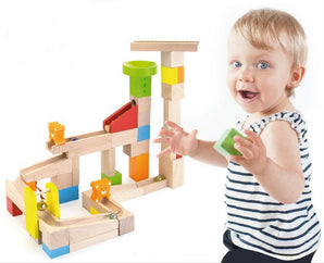 MARBLE RUN  WOODEN 3+  49PCS